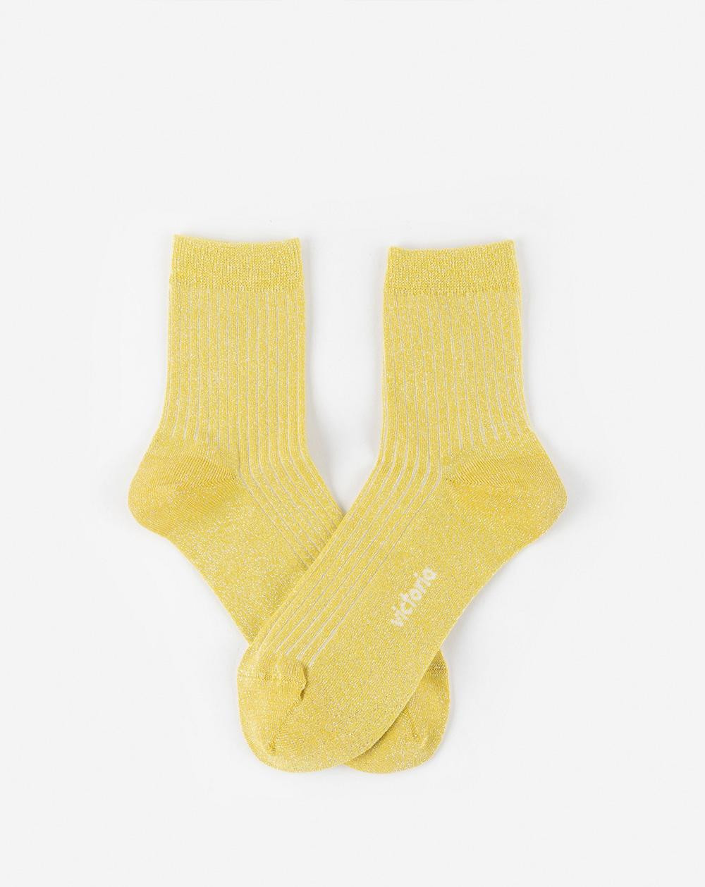 Calcetines Victoria 9226034 amarillo talla T/U