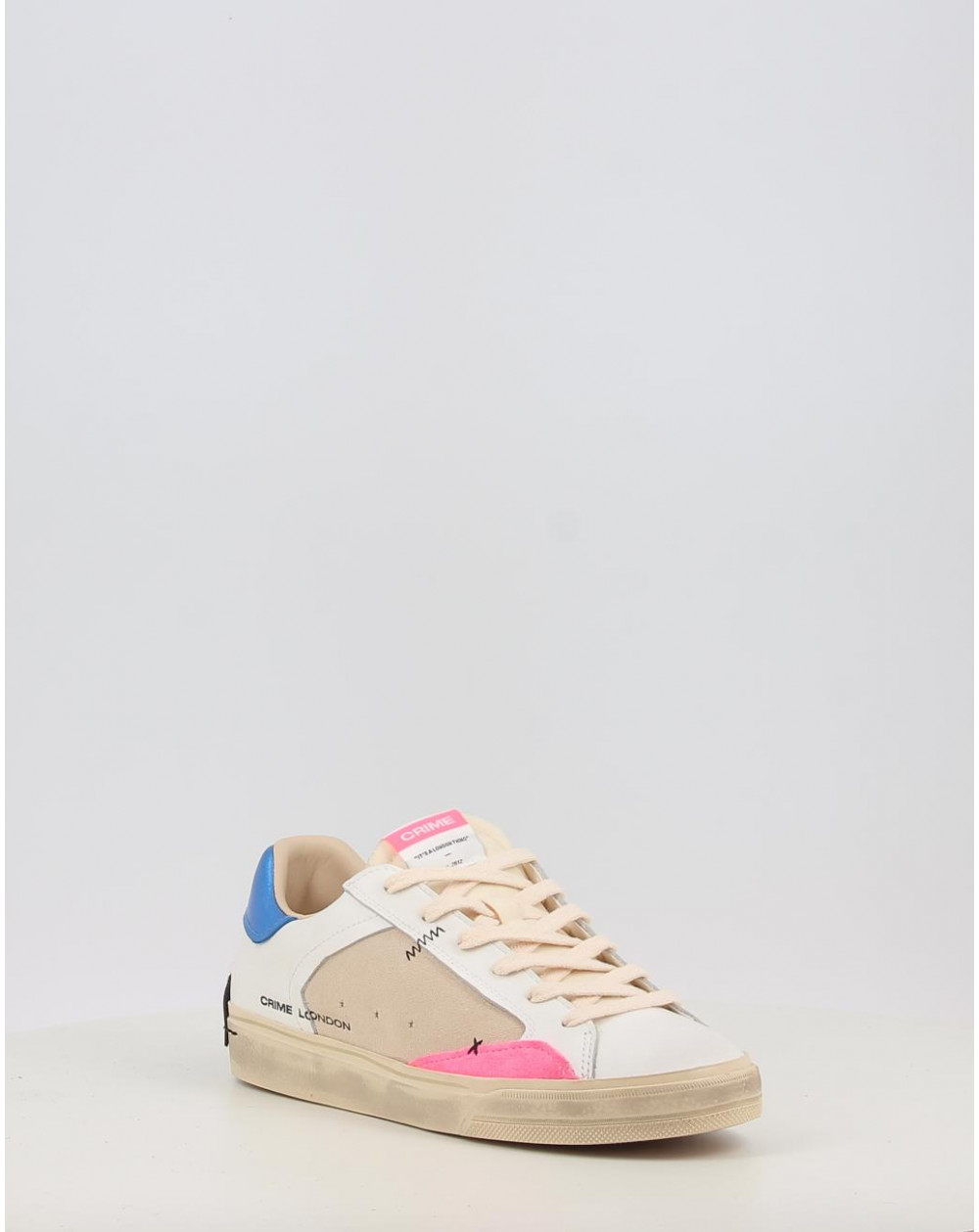 Zapatillas Crime London DISTRESSED beig talla 36