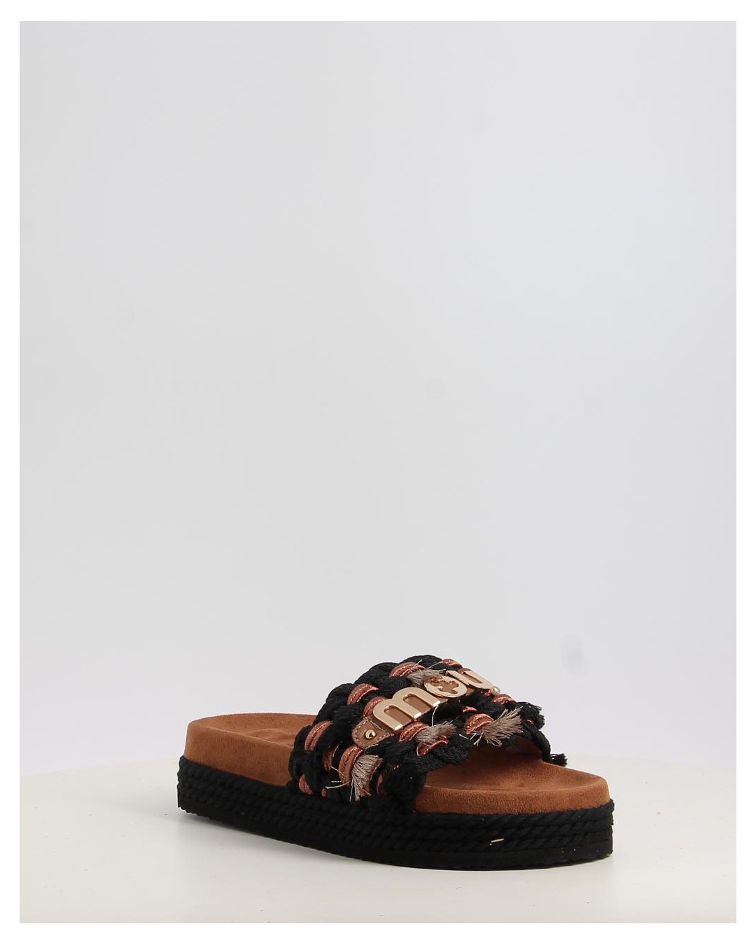 MONOBAND ROPE SANDAL FRINGES BIG LETTER LOGO