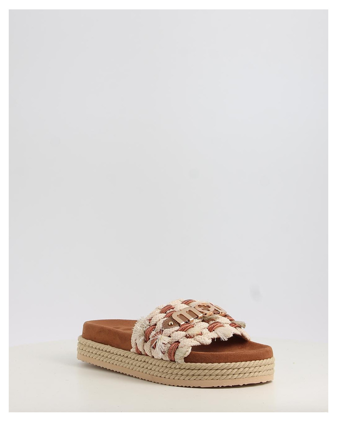 MONOBAND ROPE SANDAL FRINGES BIG LETTER LOGO