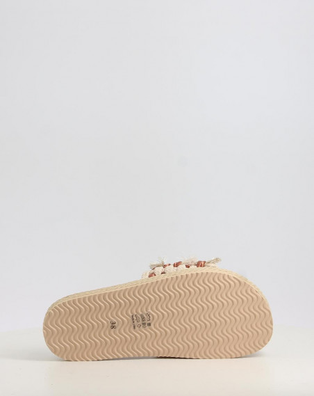 MONOBAND ROPE SANDAL FRINGES BIG LETTER LOGO