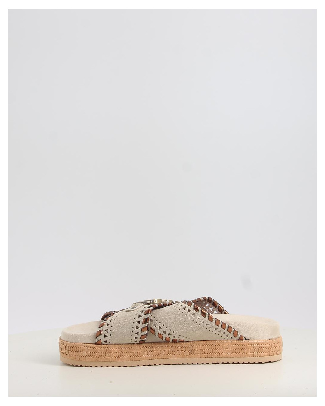 CRISS CROSS SANDAL METSTITCH