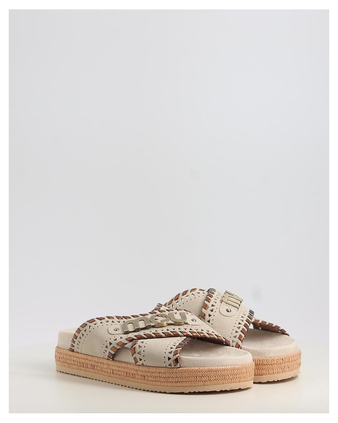 CRISS CROSS SANDAL METSTITCH