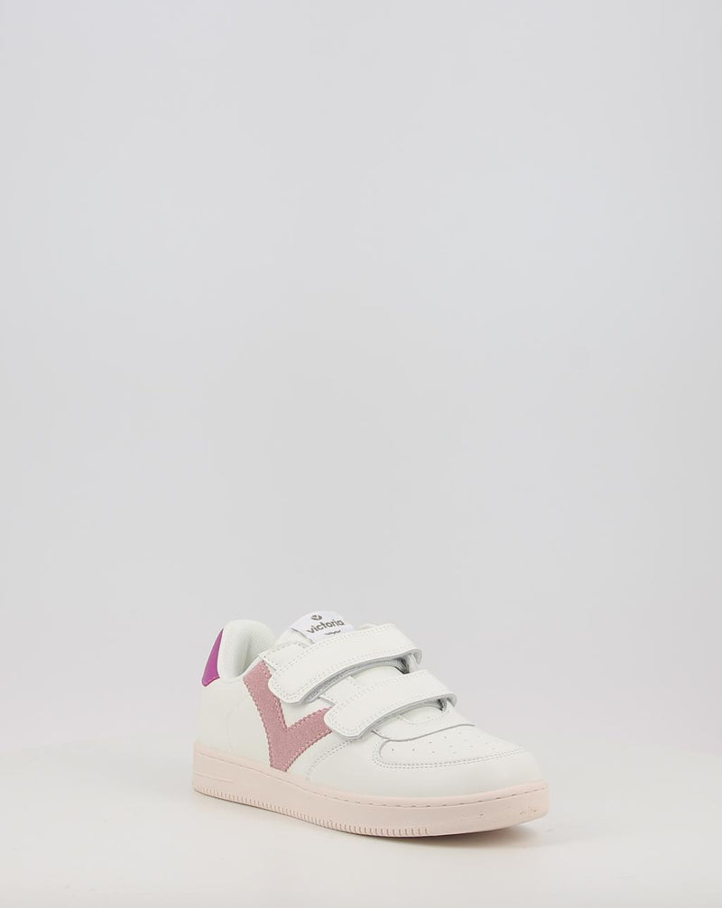 Zapatillas VICTORIA TIEMPO TIRAS EFECTO PIEL 1124104 blanco