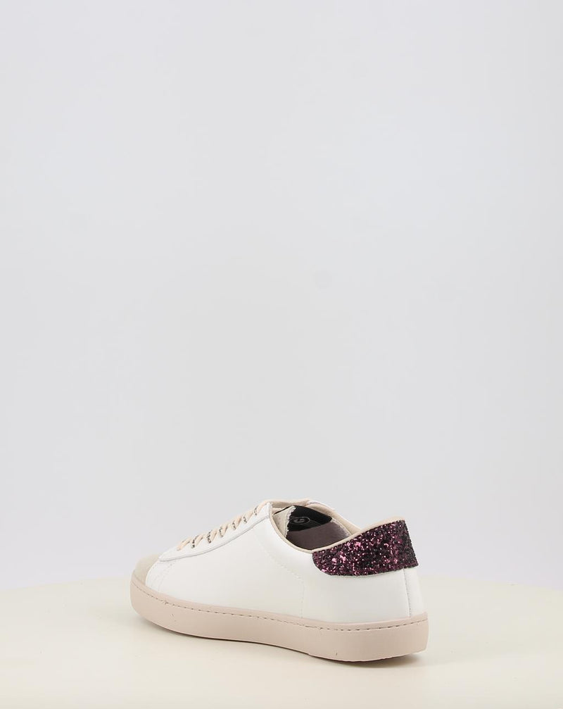 Zapatillas VICTORIA BERLÍN GLITTER CORDON LOGO 1126228 blanco