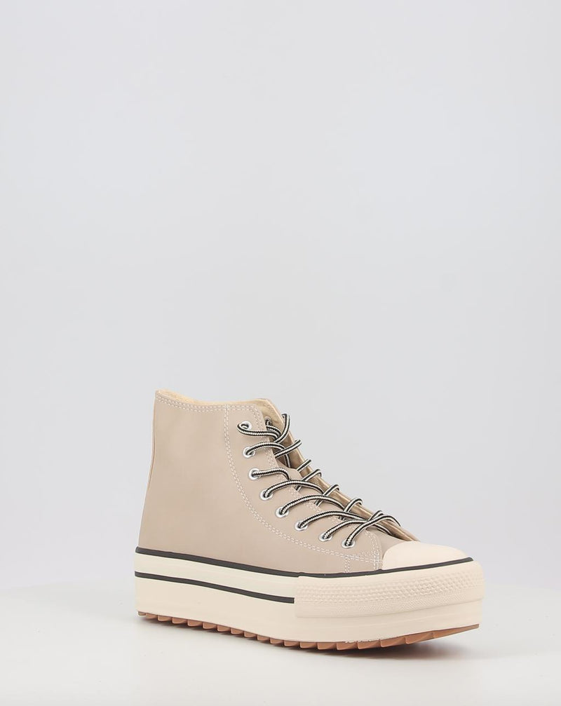 Zapatillas VICTORIA TRIBU DOBLE EFECTO PIEL 1061123 beig