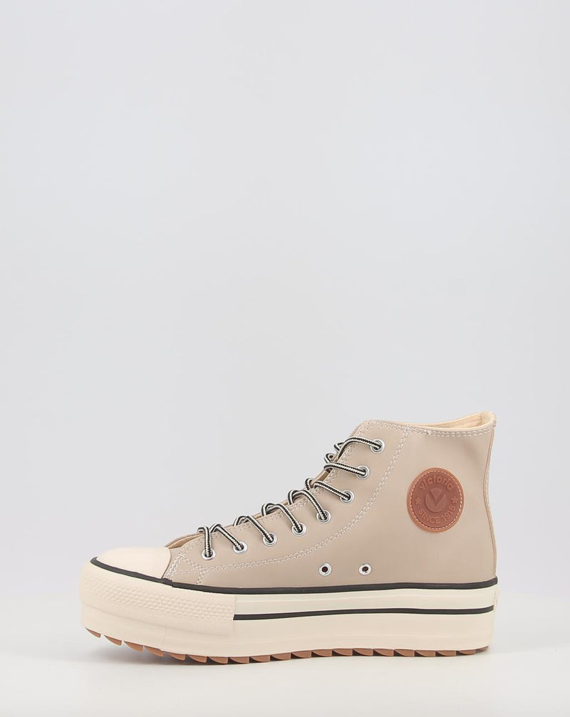 Zapatillas VICTORIA TRIBU DOBLE EFECTO PIEL 1061123 beig