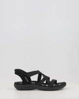 Sandalias SKECHERS SLIP-INS: REGGAE SLIM - STRETCH 163460 negro