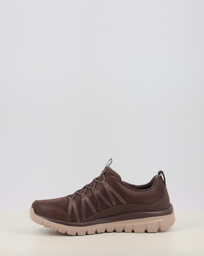 Zapatillas SKECHERS GRACEFUL - COZY HUG marrón