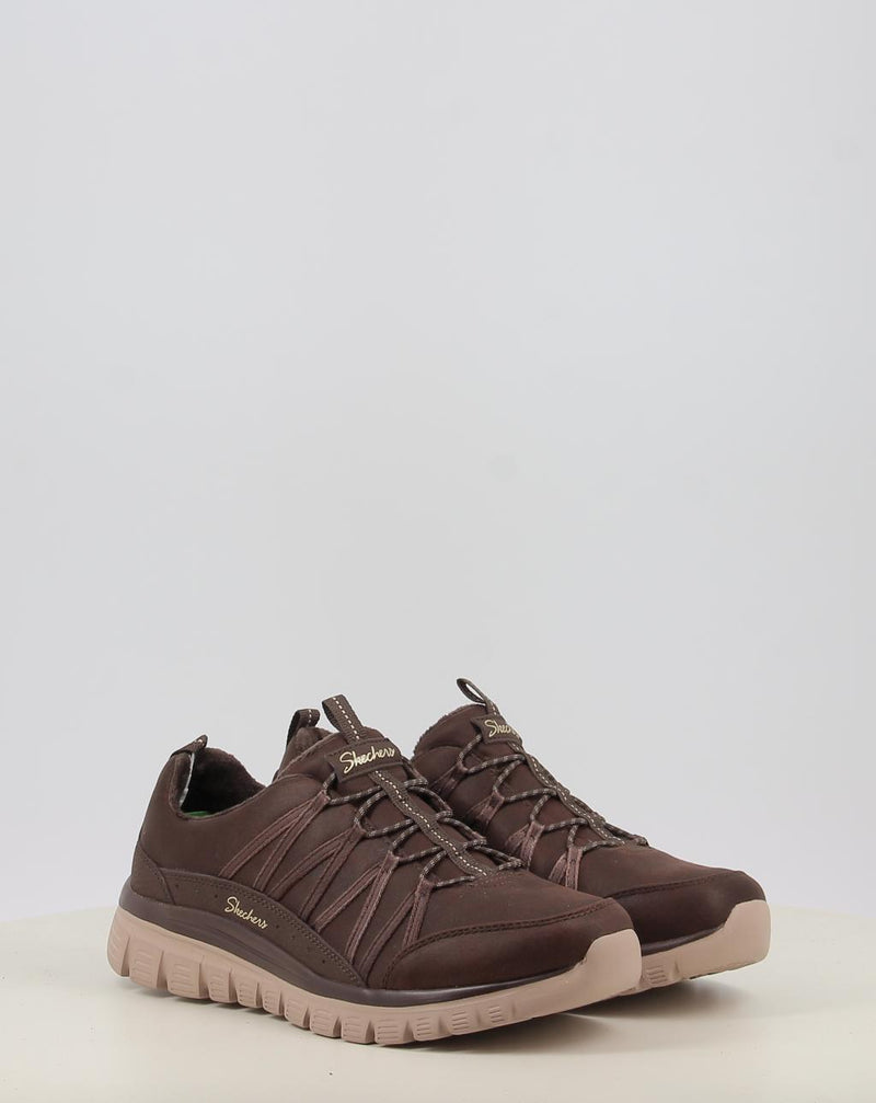 Zapatillas SKECHERS GRACEFUL - COZY HUG marrón