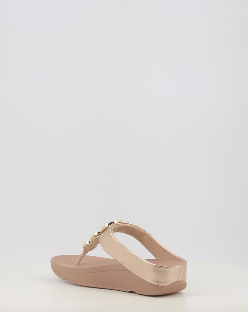 Sandalias FITFLOP HALO BEAD-CIRCLE METALLIC TOE-POST SANDALS metalizado