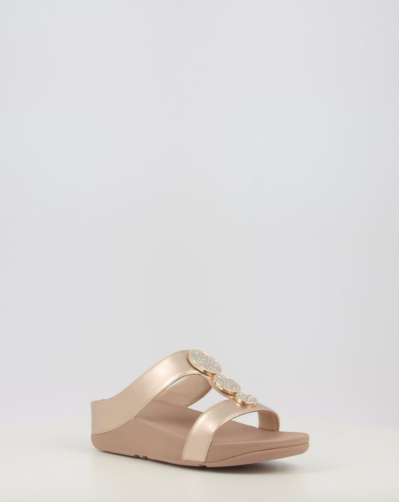 Sandalias FITFLOP HALO BEAD-CIRCLE METALLIC TOE-POST SANDALS metalizado