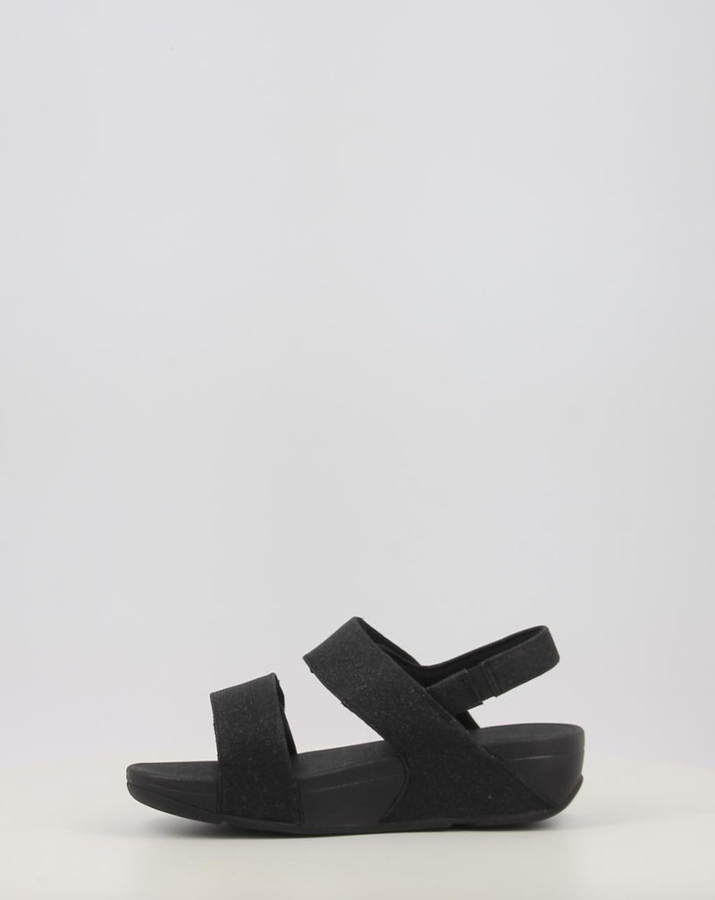 Sandalias FITFLOP LULU ADJUSTABLE SHIMMERLUX BACK-STRAP SANDALS negro