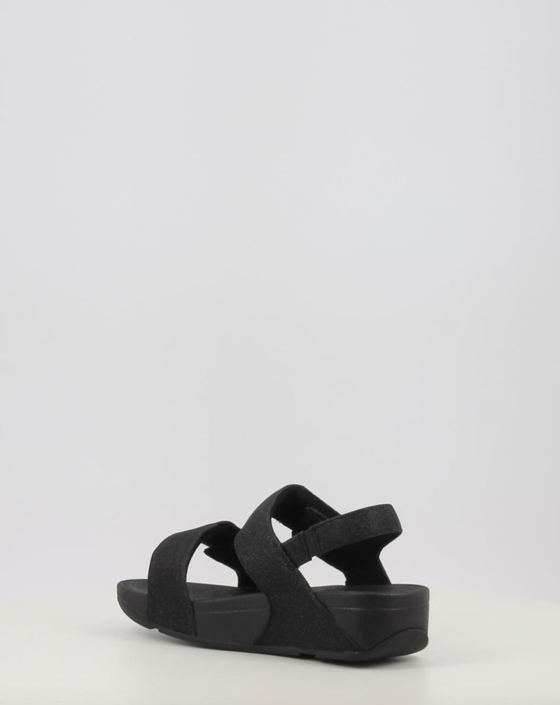 Sandalias FITFLOP LULU ADJUSTABLE SHIMMERLUX BACK-STRAP SANDALS negro
