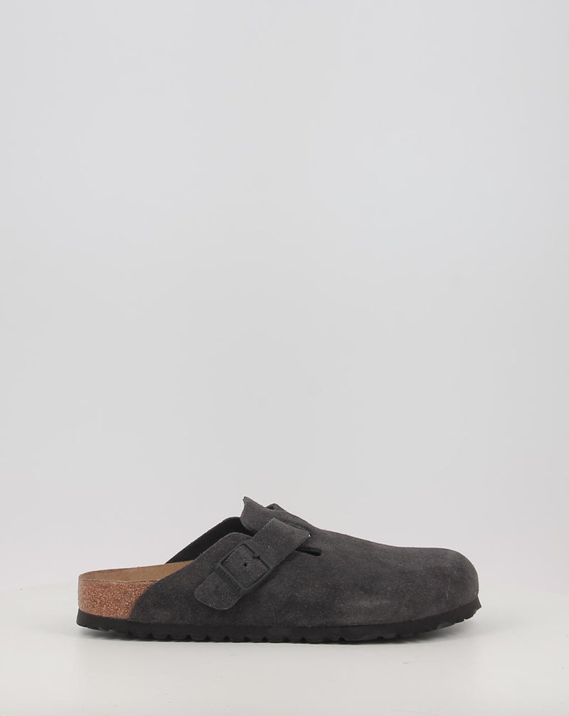 Zuecos BIRKENSTOCK BOSTON LEVE Velvet Grey gris
