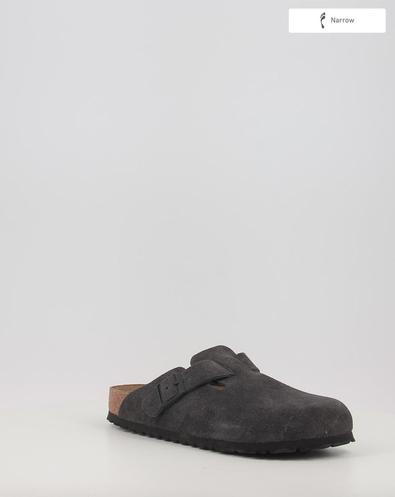 Zuecos BIRKENSTOCK BOSTON LEVE Velvet Grey gris