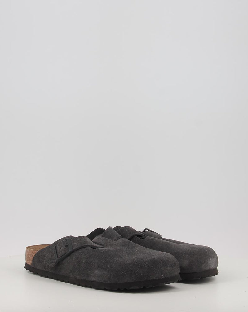 Zuecos BIRKENSTOCK BOSTON LEVE Velvet Grey gris