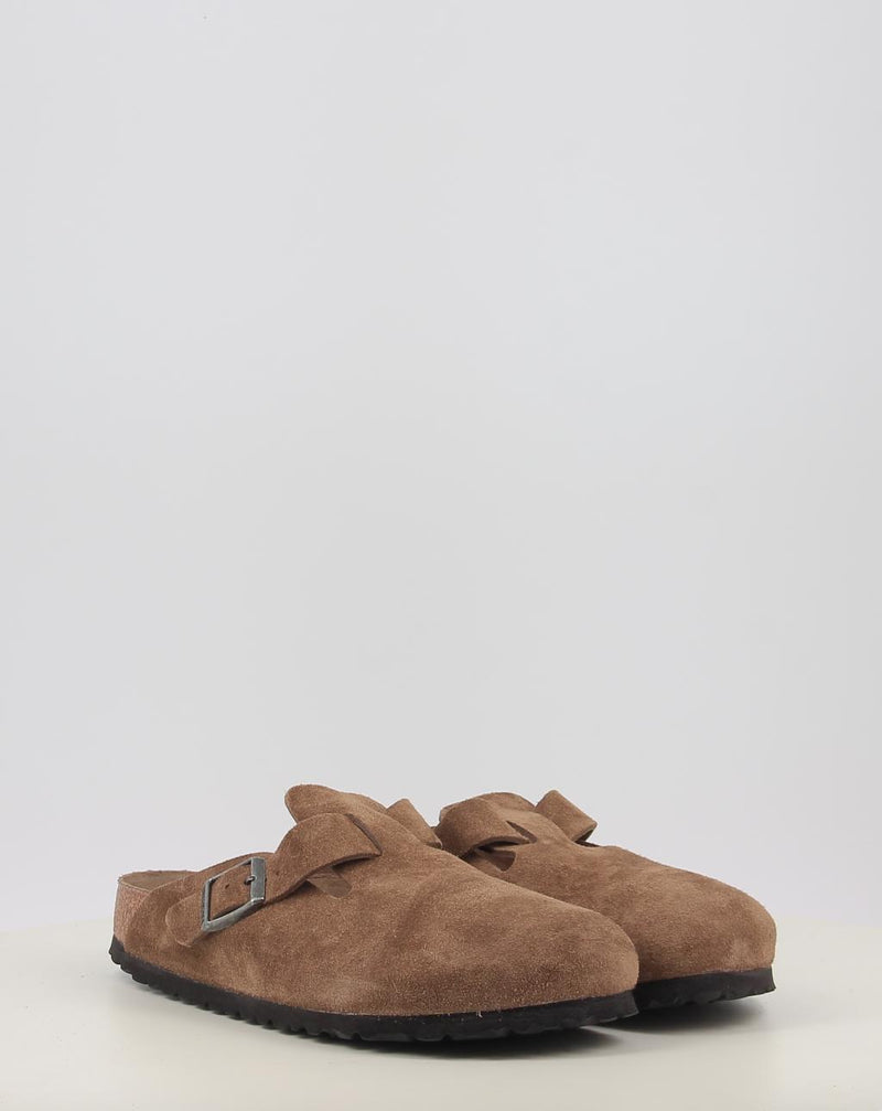 Zuecos BIRKENSTOCK BOSTON  SFB LEVE DARK TEA TONAL FB cuero