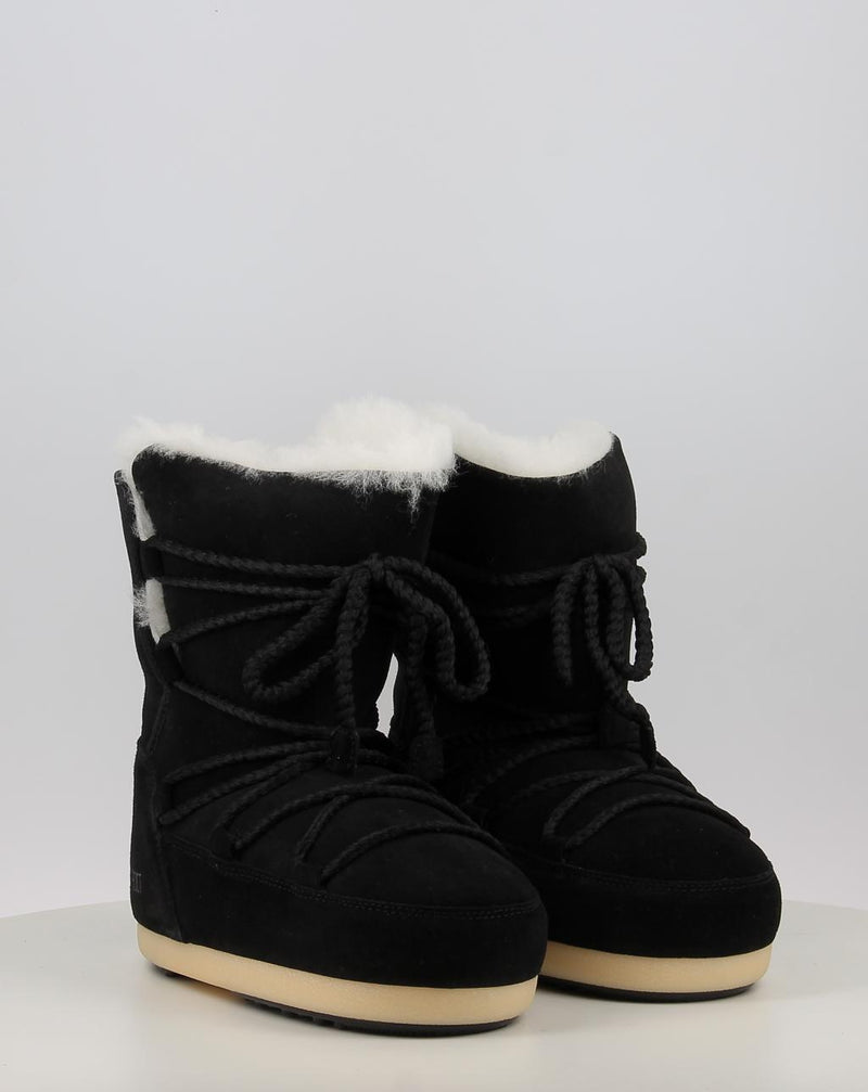Botas MOON BOOT MB EVX BOOT SUEDE / SHEARLING negro