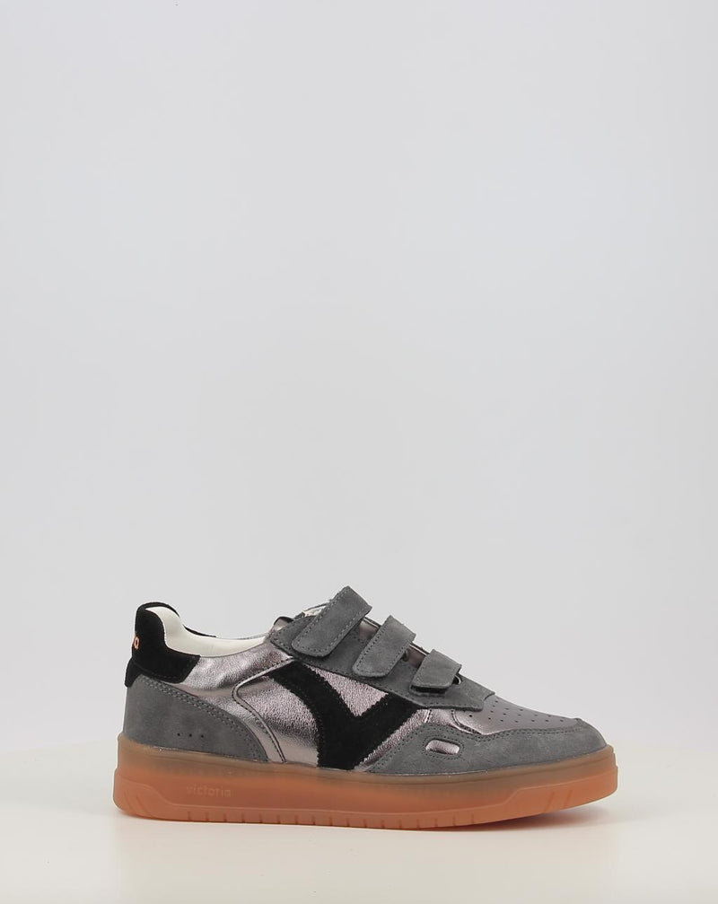 Zapatillas VICTORIA SEÚL TIRAS SERRAJE & METAL 1257141 gris