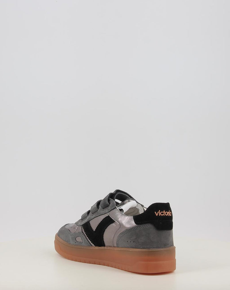Zapatillas VICTORIA SEÚL TIRAS SERRAJE & METAL 1257141 gris