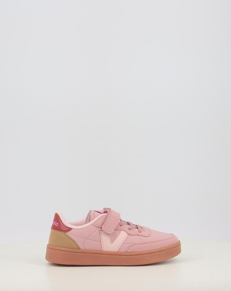 Zapatillas VICTORIA OSLO VELCRO EFECTO PIEL CONTRASTE 1256106 rosa