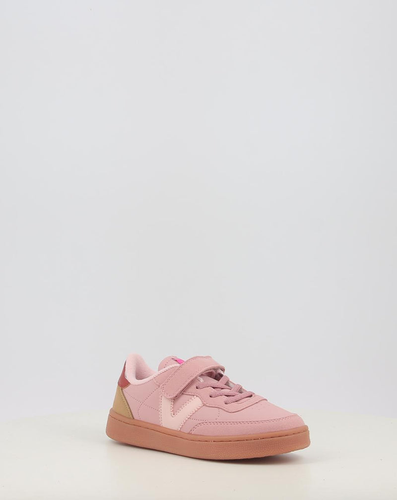 Zapatillas VICTORIA OSLO VELCRO EFECTO PIEL CONTRASTE 1256106 rosa