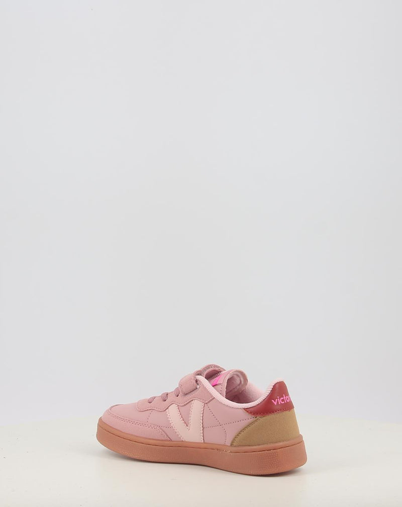 Zapatillas VICTORIA OSLO VELCRO EFECTO PIEL CONTRASTE 1256106 rosa