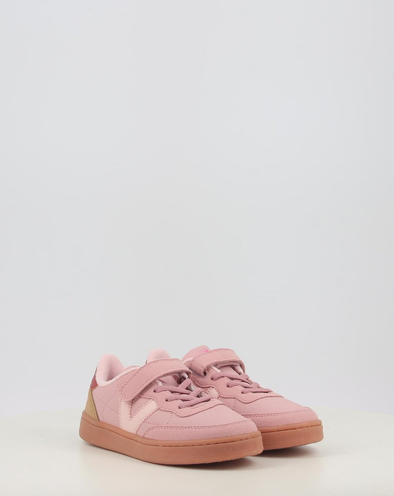 Zapatillas VICTORIA OSLO VELCRO EFECTO PIEL CONTRASTE 1256106 rosa