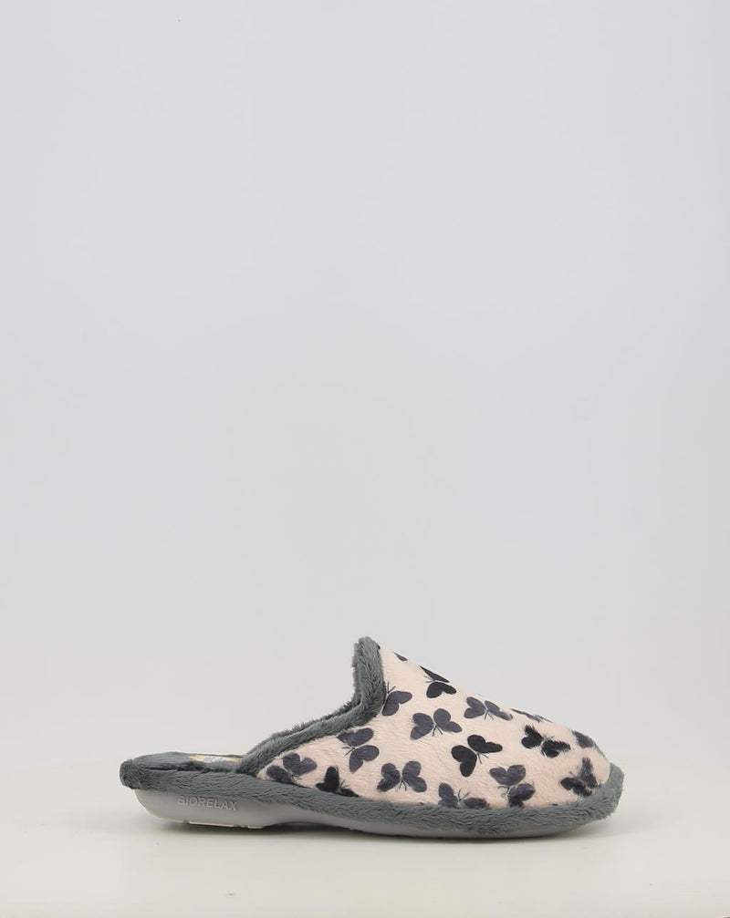 Zapatillas de Casa BIO RELAX MARIPOSA 4514 gris