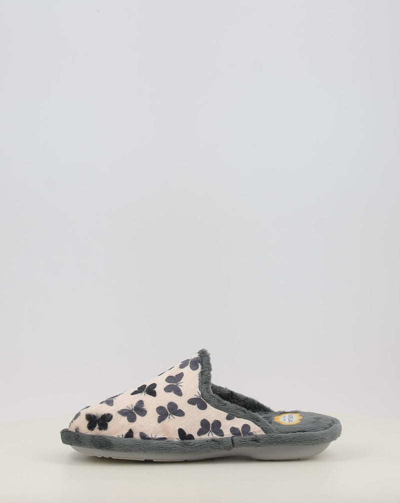 Zapatillas de Casa BIO RELAX MARIPOSA 4514 gris
