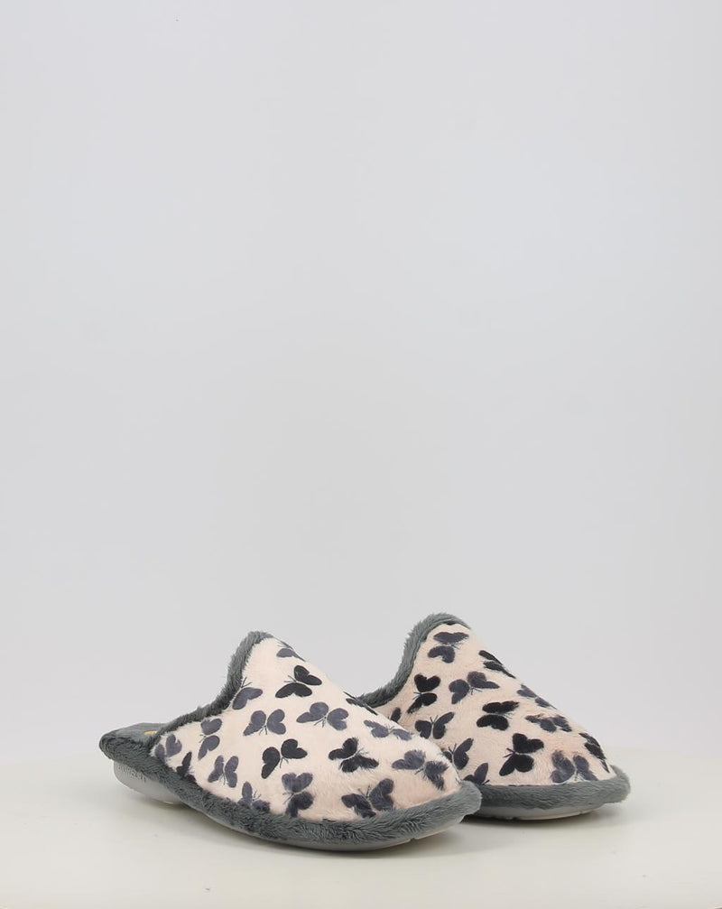 Zapatillas de Casa BIO RELAX MARIPOSA 4514 gris