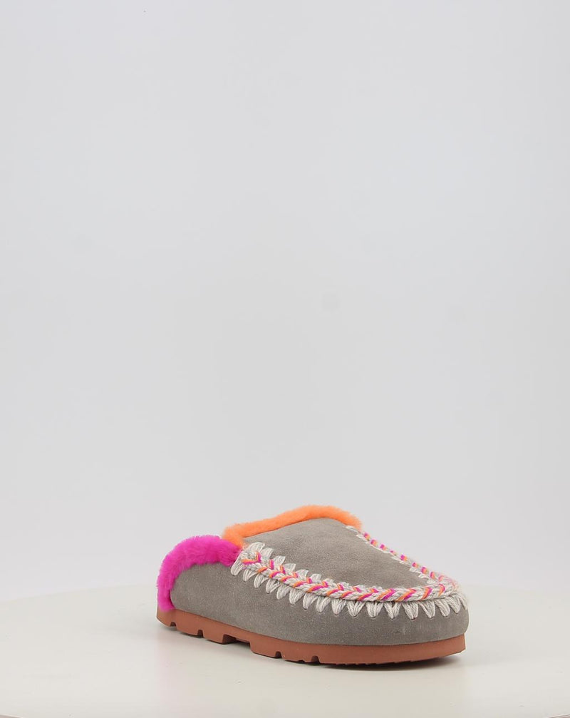 Zuecos MOU WINTER BIO OVERSTITCHING gris