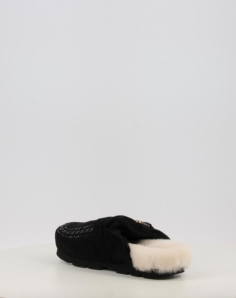 Zuecos MOU WINTER BIO LEATHER STITCHING negro