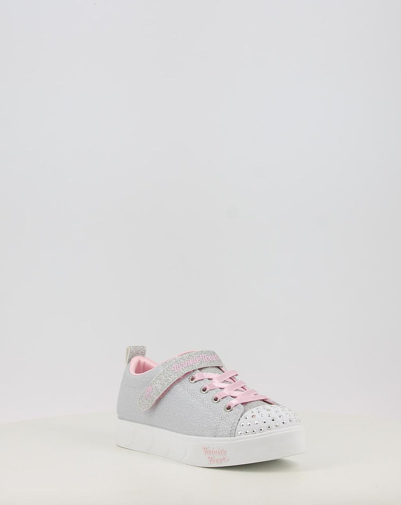 Zapatillas SKECHERS TWINKLE TOES: HEART STEPS - SHIMMER 314620L plata