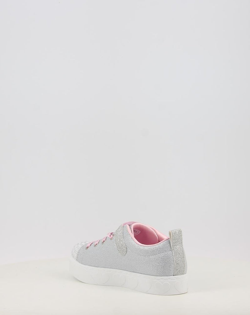 Zapatillas SKECHERS TWINKLE TOES: HEART STEPS - SHIMMER 314620L plata