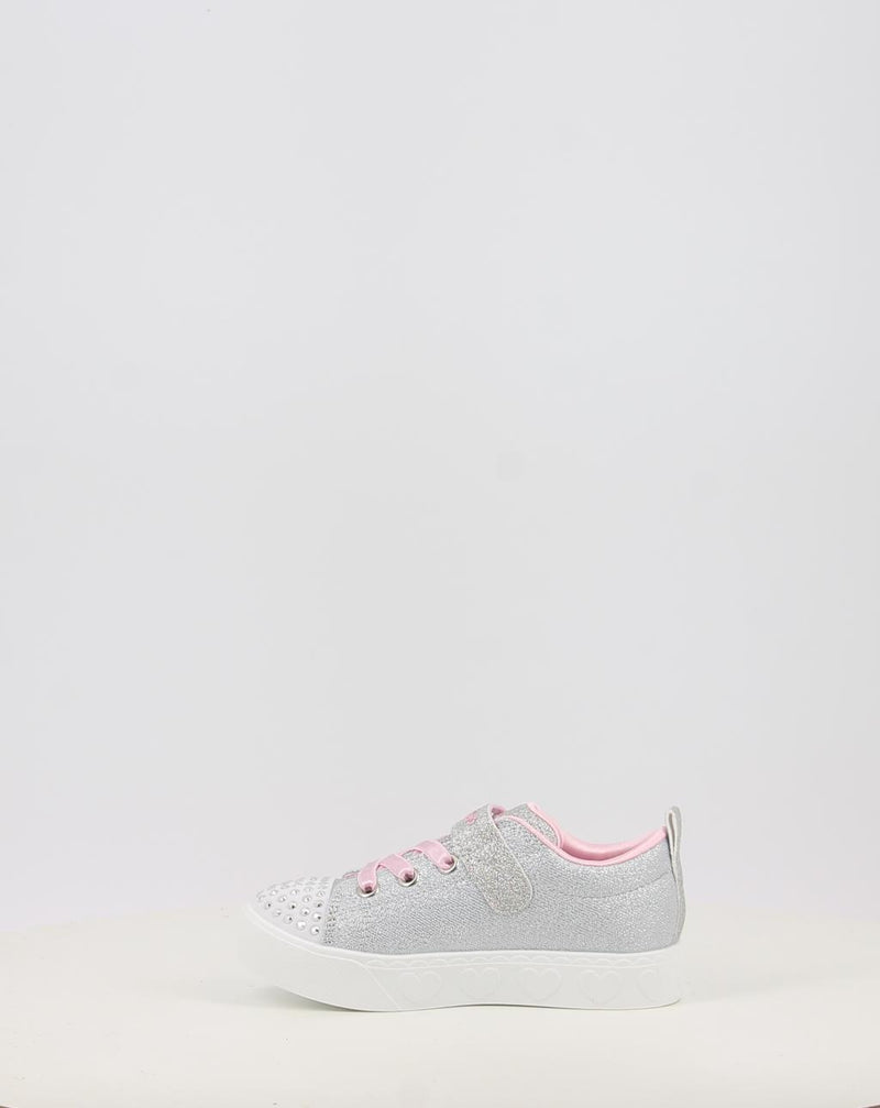 Zapatillas SKECHERS TWINKLE TOES: HEART STEPS - SHIMMER 314620N plata