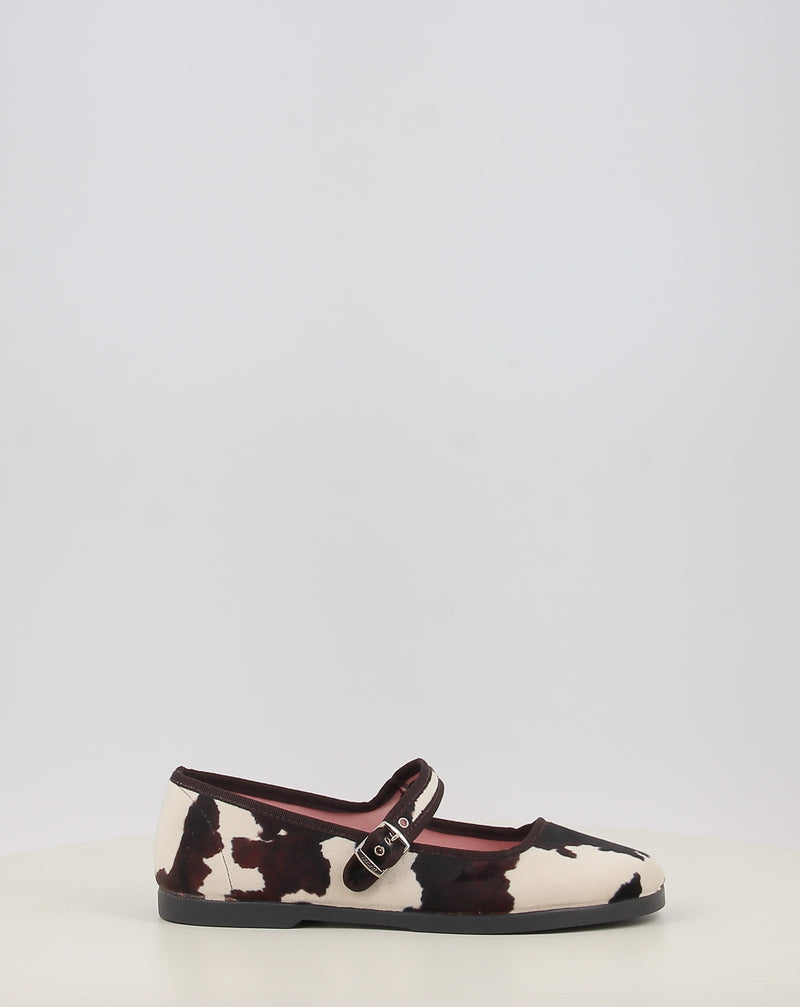 Bailarinas VICTORIA GONG-FU BAILARINA TERCIOPELO ANIMAL PRINT & HEBILLA1080117 animal print