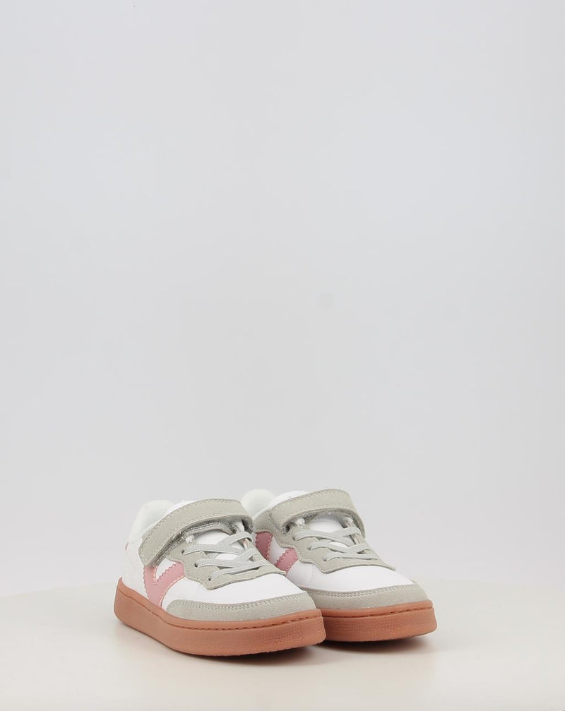 Zapatillas VICTORIA OSLO EFECTO PIEL & COLOR 1256102 blanco