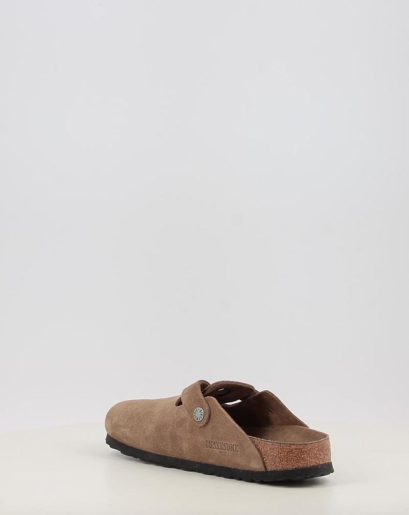 Zuecos BIRKENSTOCK BOSTON  SFB LEVE DARK TEA TONAL FB cuero